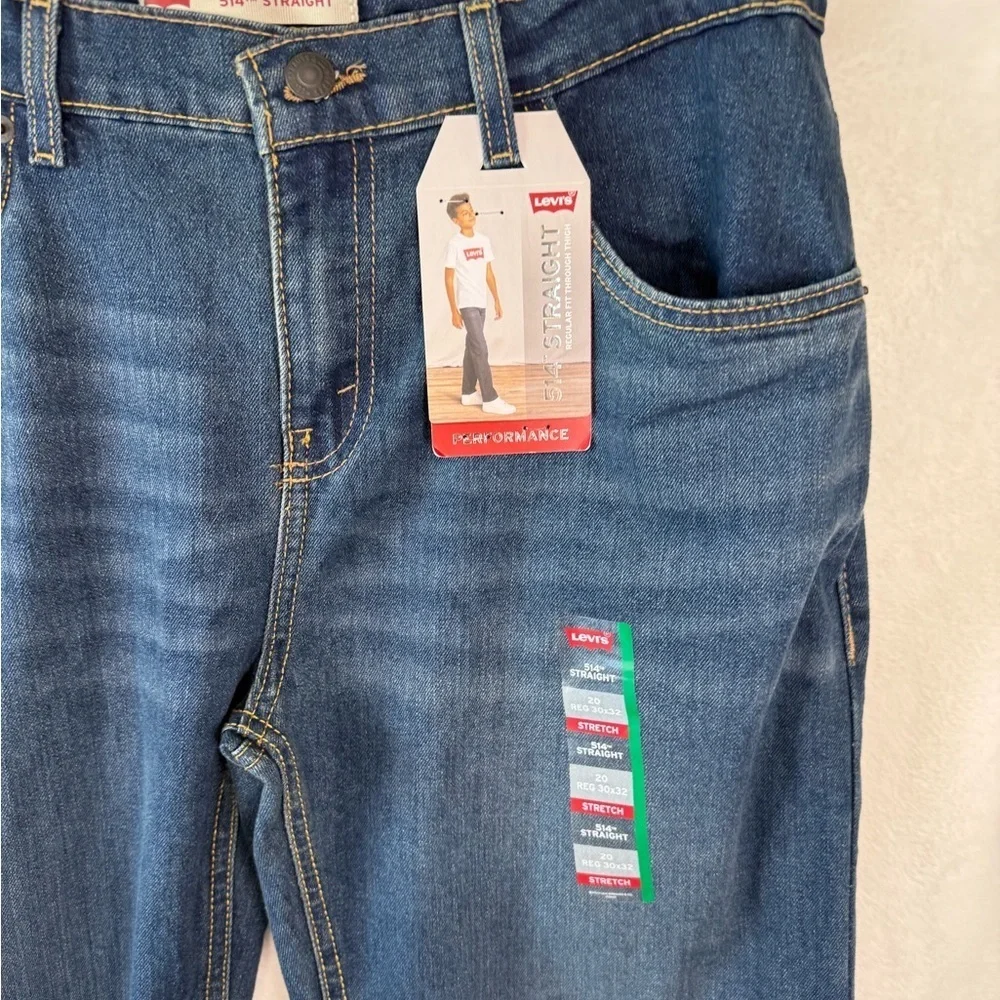 Levi’s 514 Straight Performance Stretch Jeans  NWT size 30 Mens Blue Jeans